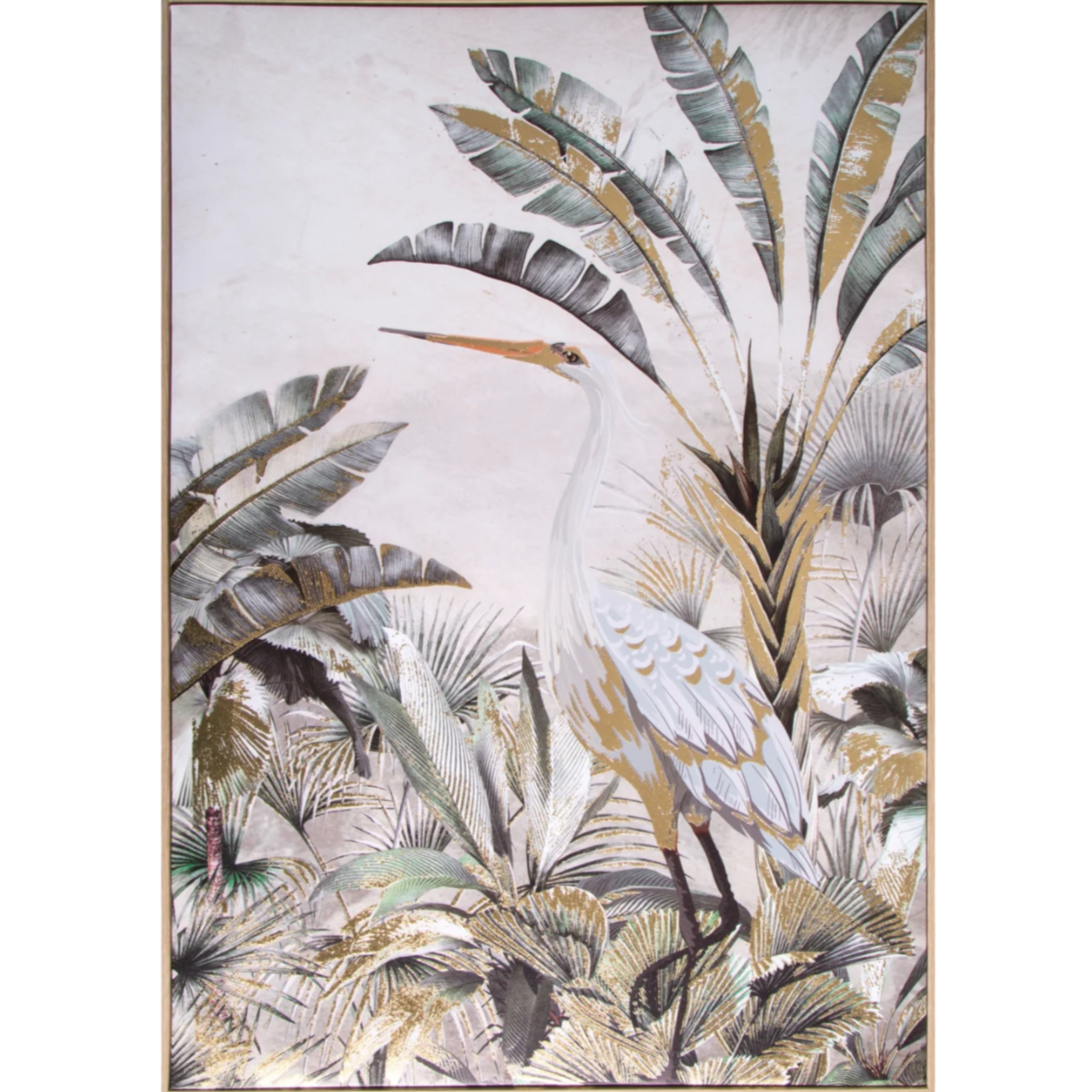 Uz audekla uzdrukāts attēls ar tropisku motīvu Putns 50/70 cm - N1 Home