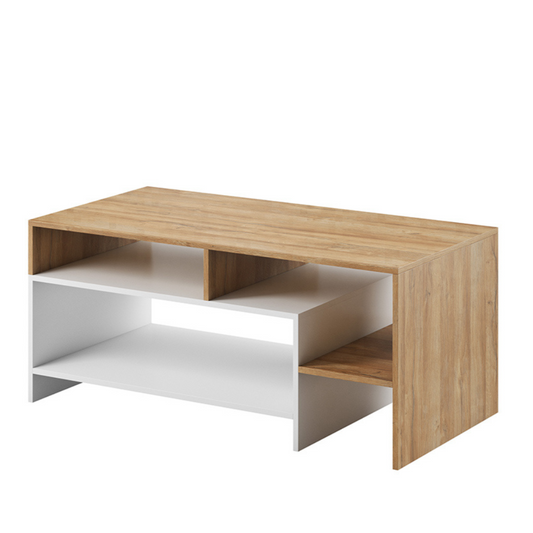 Kafijas galdiņš Aliva 120/60/53 cm balts/ozols - N1 Home