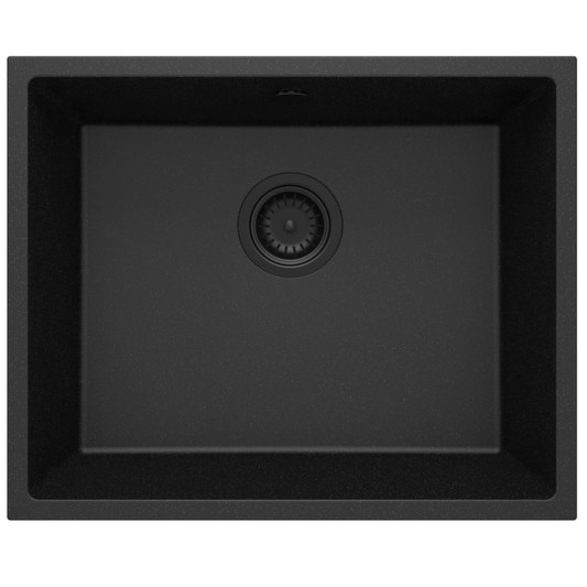 1-bļodas granīta izlietne ar iebūvētu izlietni Corda 540 x 440 x 200 grafīta metālisks - N1 Home