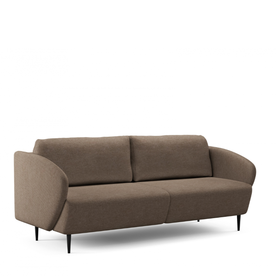 Dīvāns Nao 212/95/98 cm Uni 8002 Shitake/melnas kājas - N1 Home