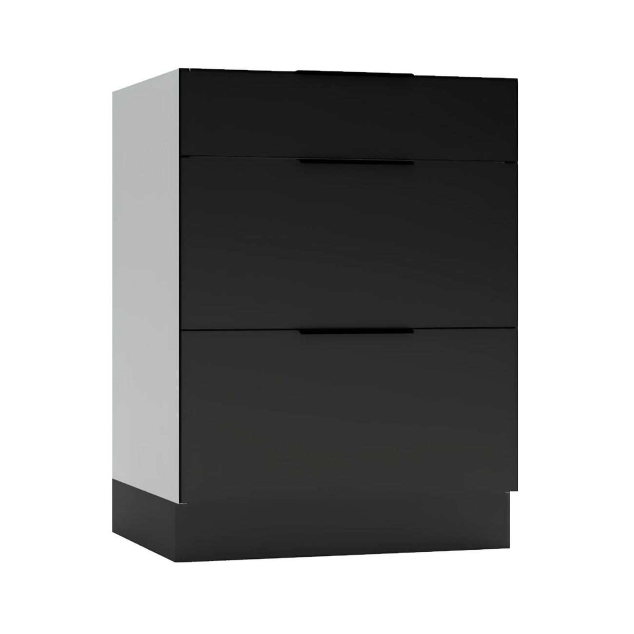 Virtuves zemāks skapis Aldo 60/44/60 cm melns - N1 Home