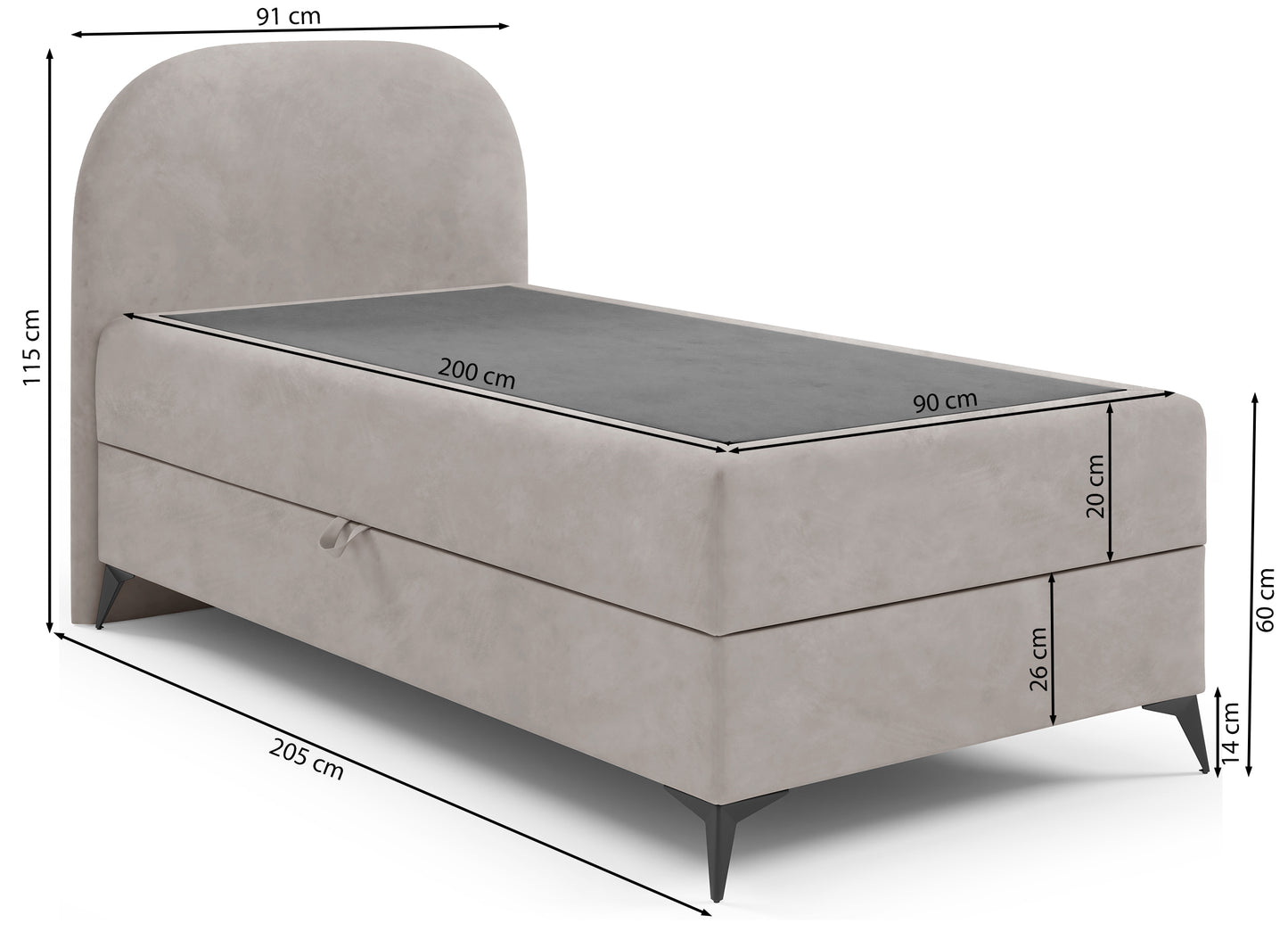 Gulta Lunne 91/115/205 cm Jasmine 24