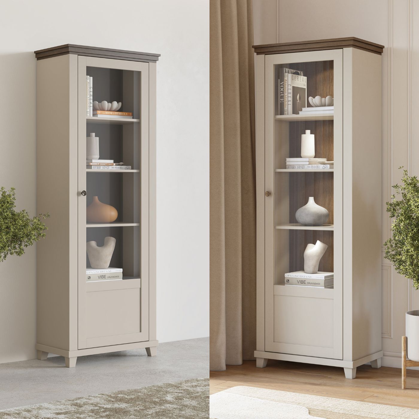 Skapis Evtar 71/200/42 cm kašmirs/Dunin ozols - N1 Home