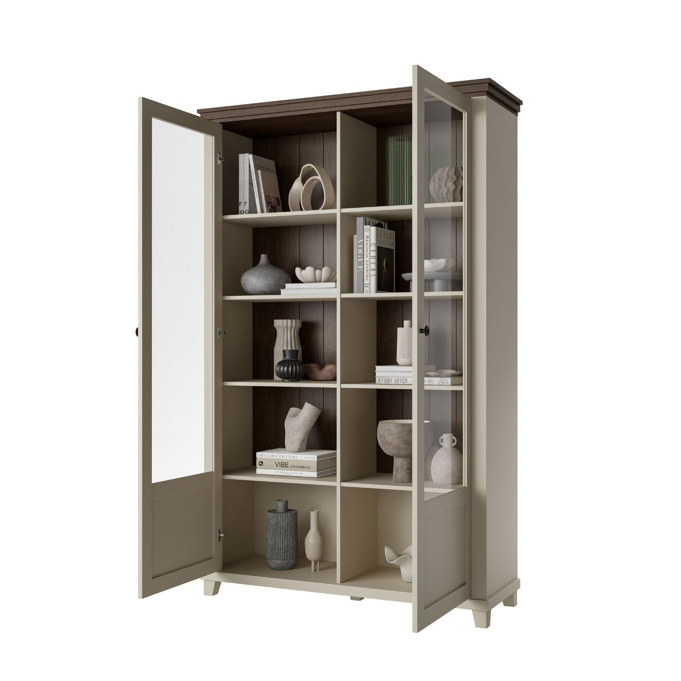 Skapis Evtar 126/200/42 cm kašmirs/Dunin ozols - N1 Home