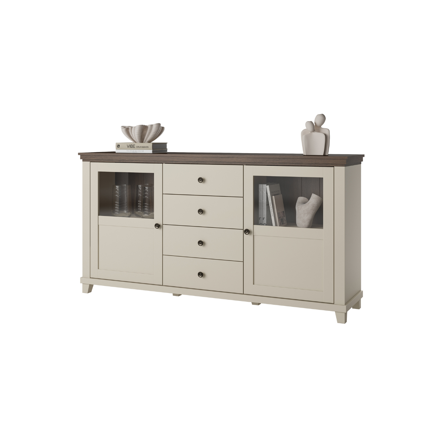 Kumode Evtar 181/42/93 cm kašmirs/Dunin ozols - N1 Home