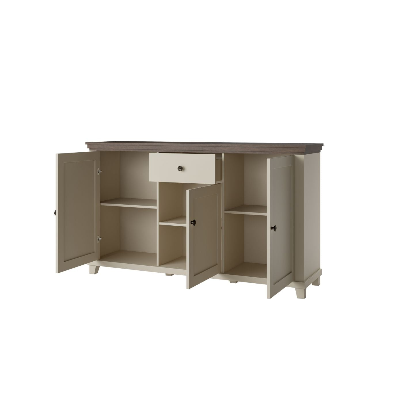 Kumode Evtar 160/93/42 cm kašmirs/Dunin ozols - N1 Home