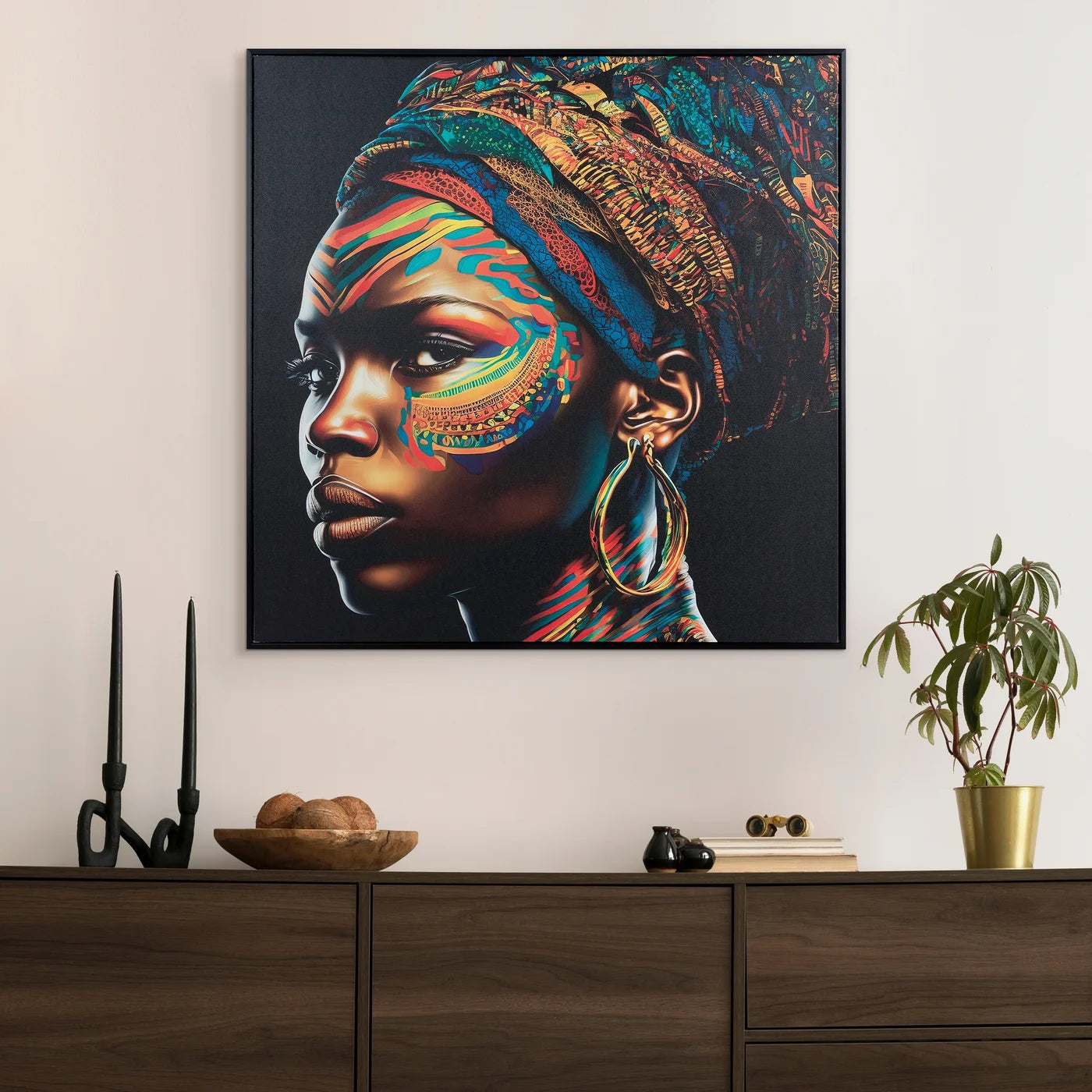 Glezna Milay 60/60 cm melns - N1 Home