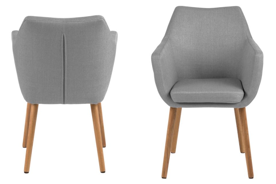 Krēsls Nor 58/58/84 cm gaiši pelēks/ozols - N1 Home