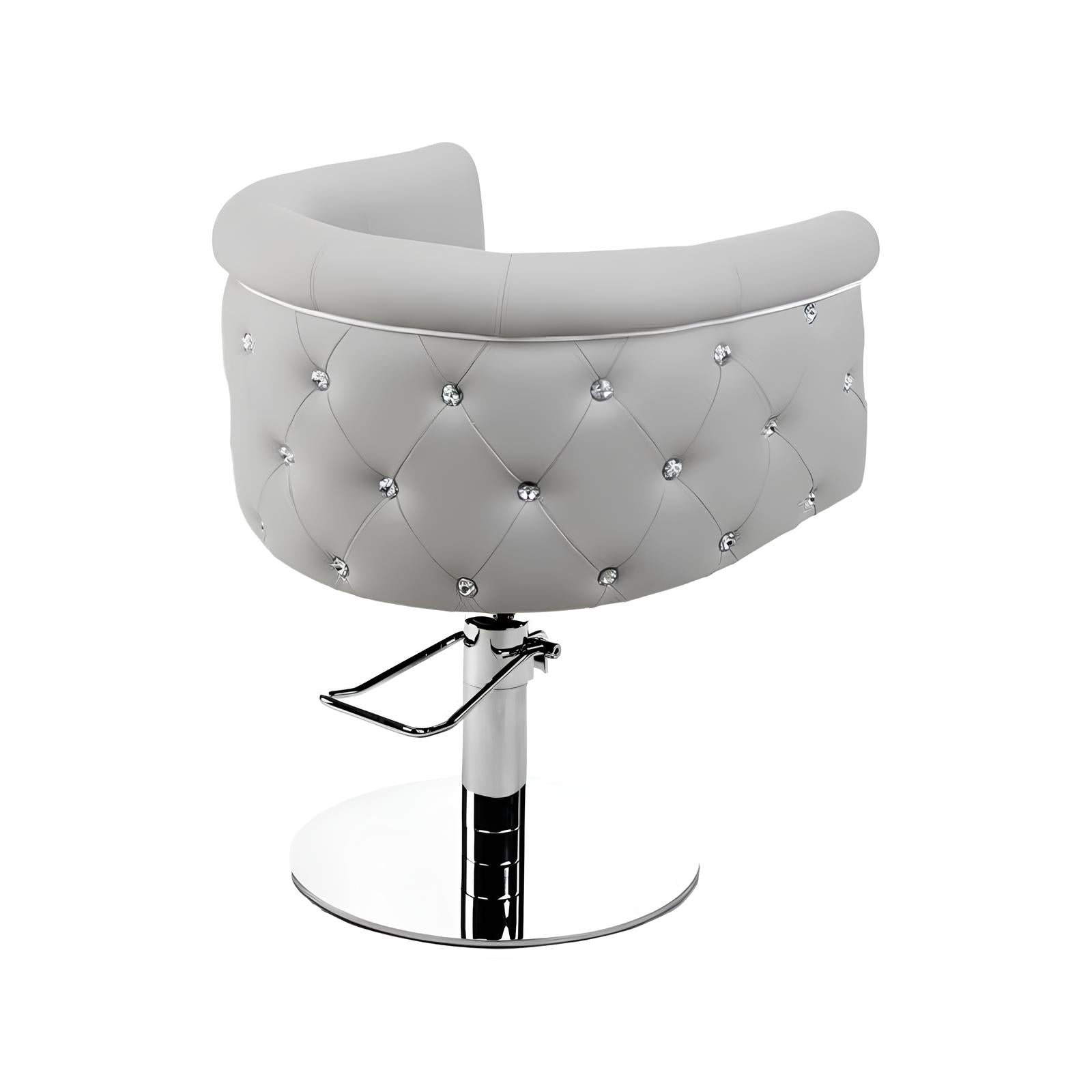 Frizētavas krēsls ObsDeLux 70/42/62 cm pelēks - N1 Home