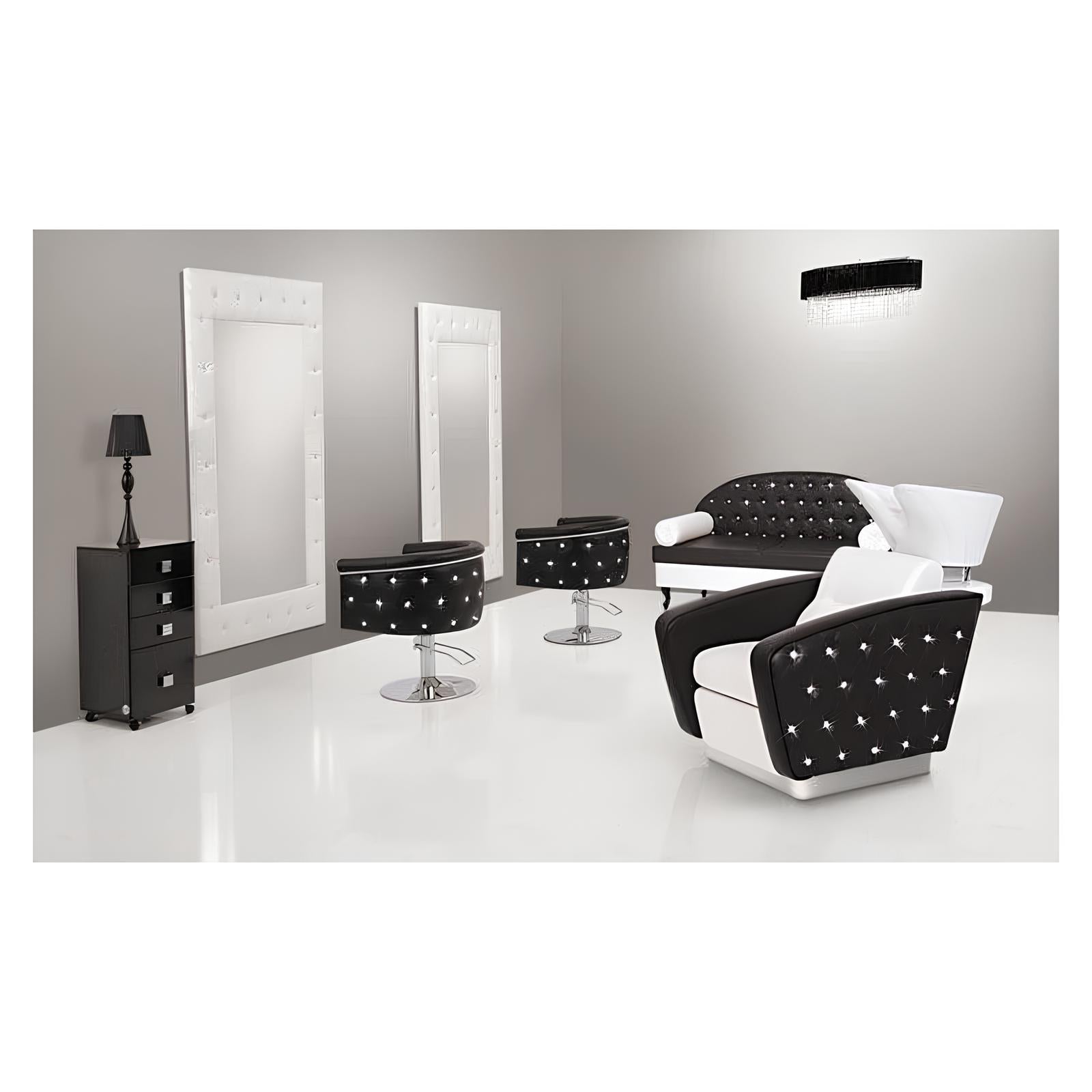 Frizētavas krēsls ObsDeLux 70/42/62 cm pelēks - N1 Home