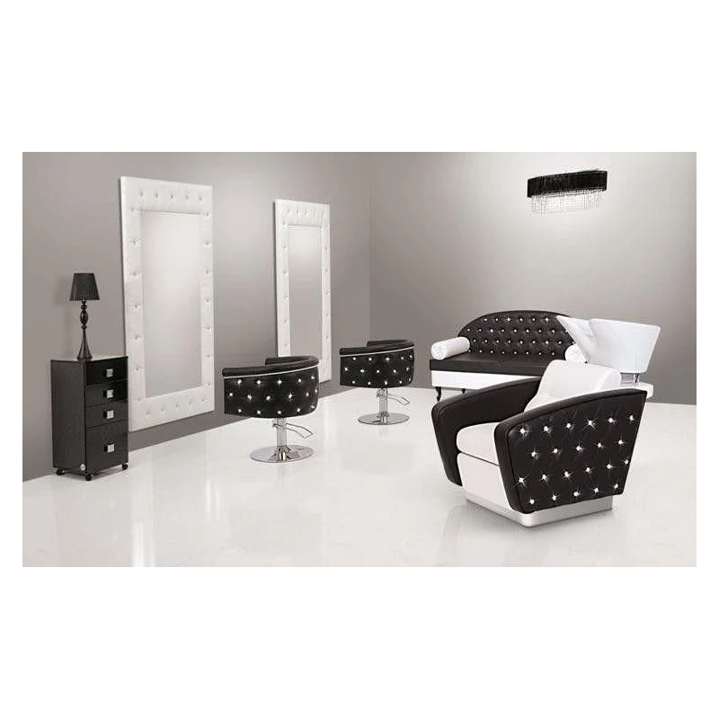 Frizētavas krēsls ObsDeLux 70/42/62 cm melns - N1 Home