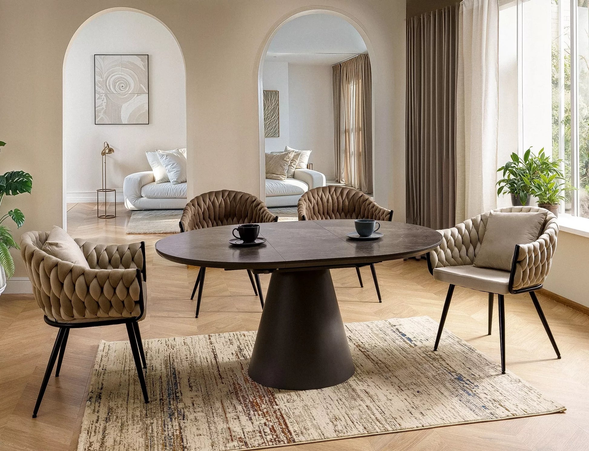 Krēsls Nuvys 86/62/50 cm tumši bēšs - N1 Home