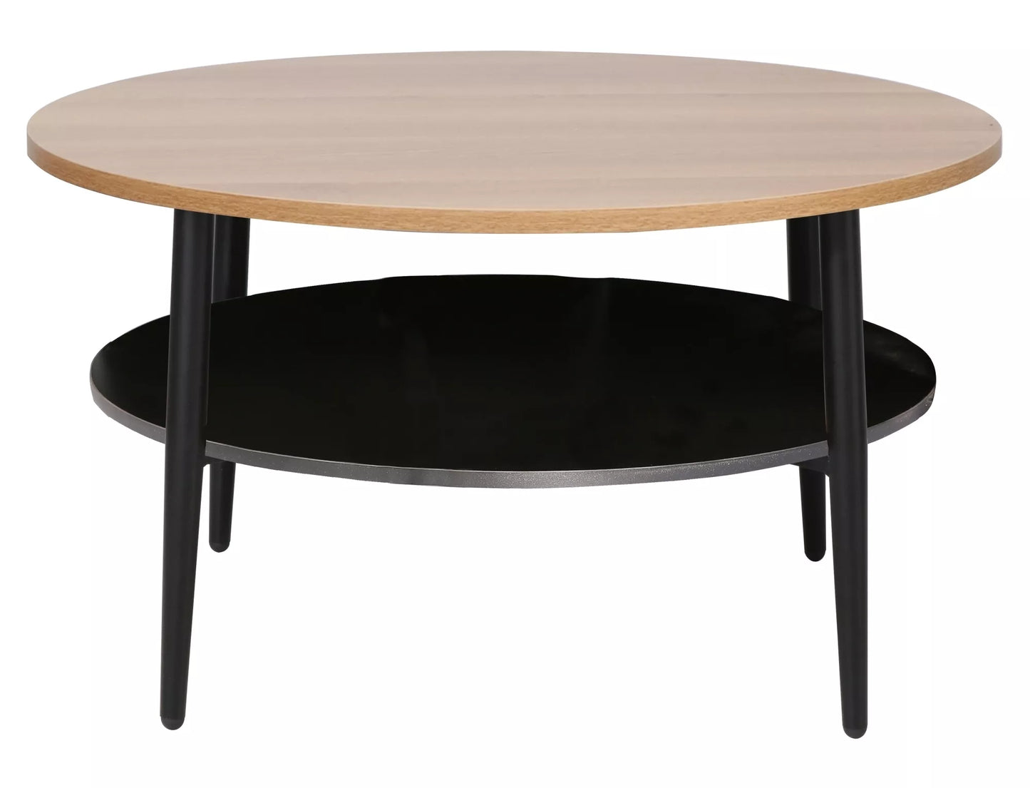 Kafijas galdiņš Ellaya 45/80 cm ozols/melns - N1 Home