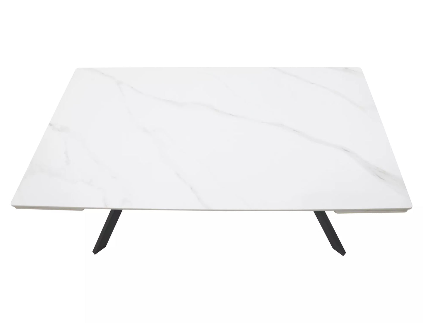 Galds Imperi 160; 180/74/90 cm balts/melns - N1 Home