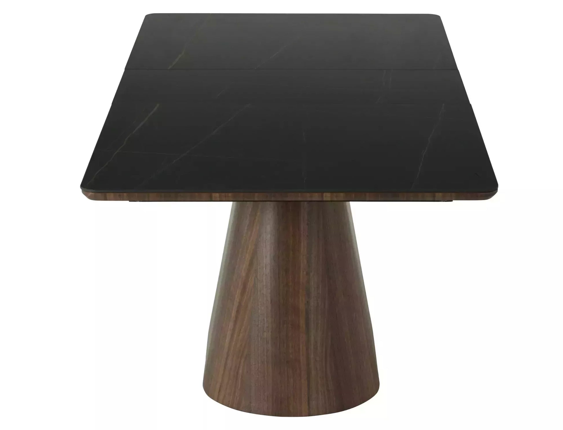 Galds Monask 75/90/160 cm melns/valrieksts - N1 Home