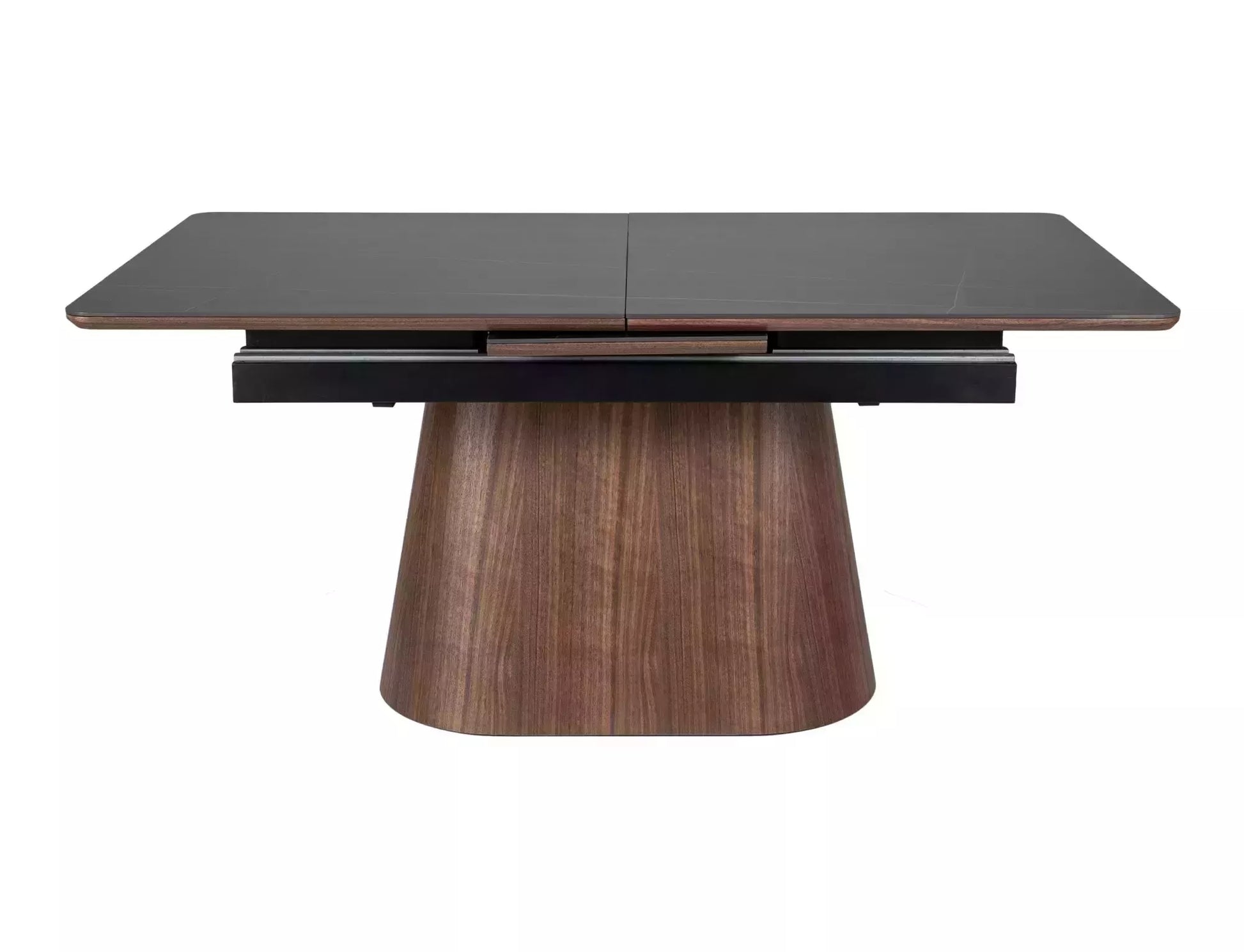 Galds Monask 75/90/160 cm melns/valrieksts - N1 Home