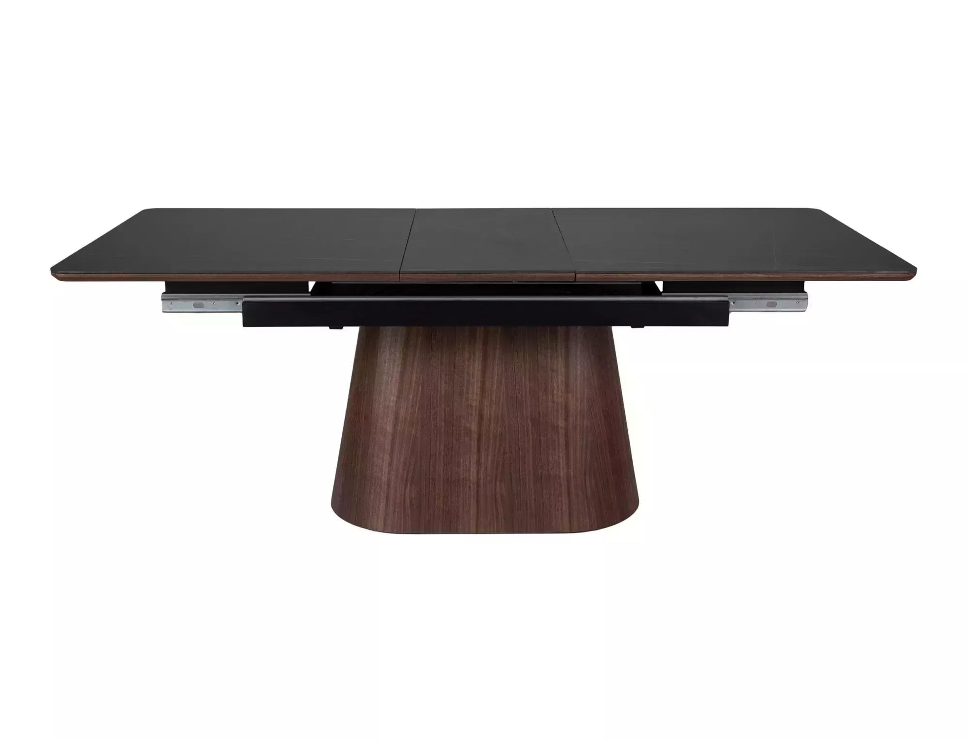 Galds Monask 75/90/160 cm melns/valrieksts - N1 Home