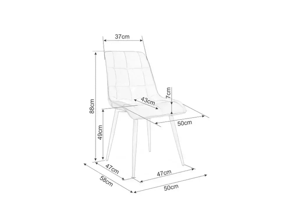 Krēsls Shik 88/50/49 cm bēšs - N1 Home