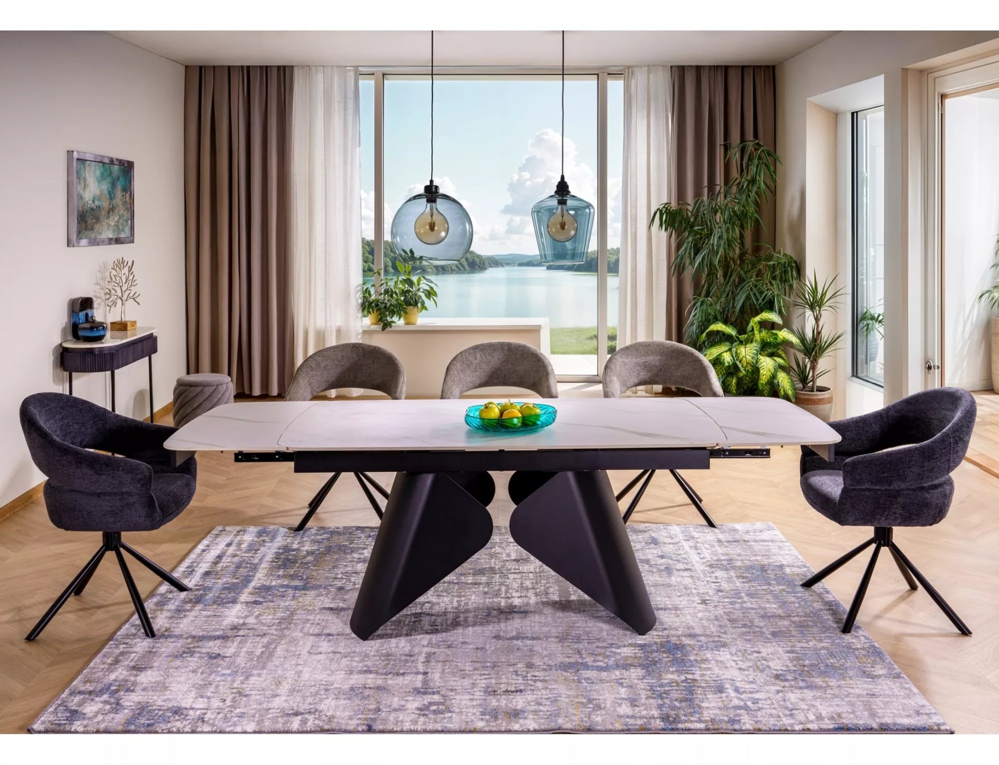 Krēsls Borga 87/50/58 cm tumši pelēks - N1 Home