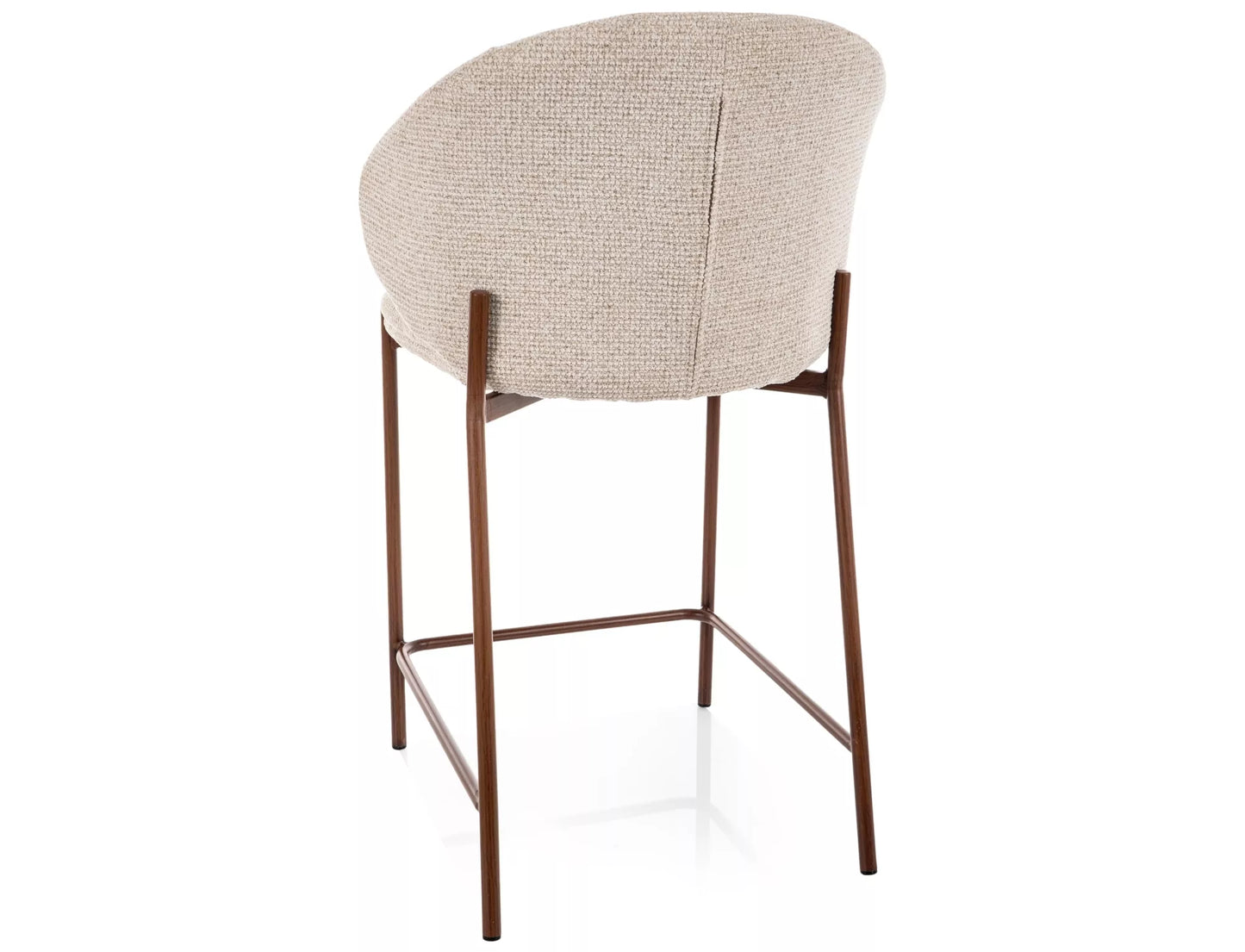 Bāra krēsls Kiors 90/54/61 cm  gaiši bēšs/rieksts