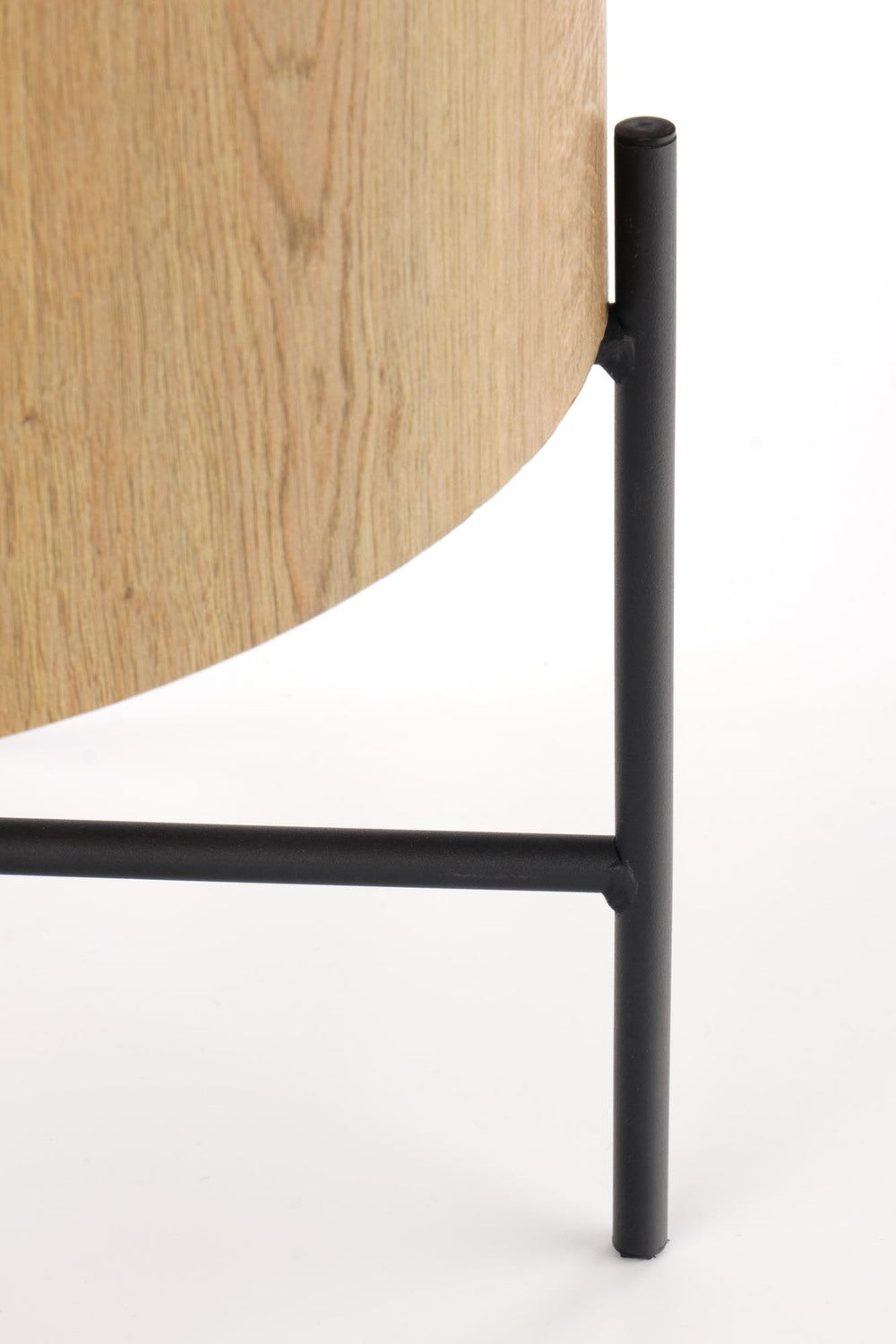 Kafijas galds Bruks 80/37 cm; 45/45 cm ozols/melns - N1 Home