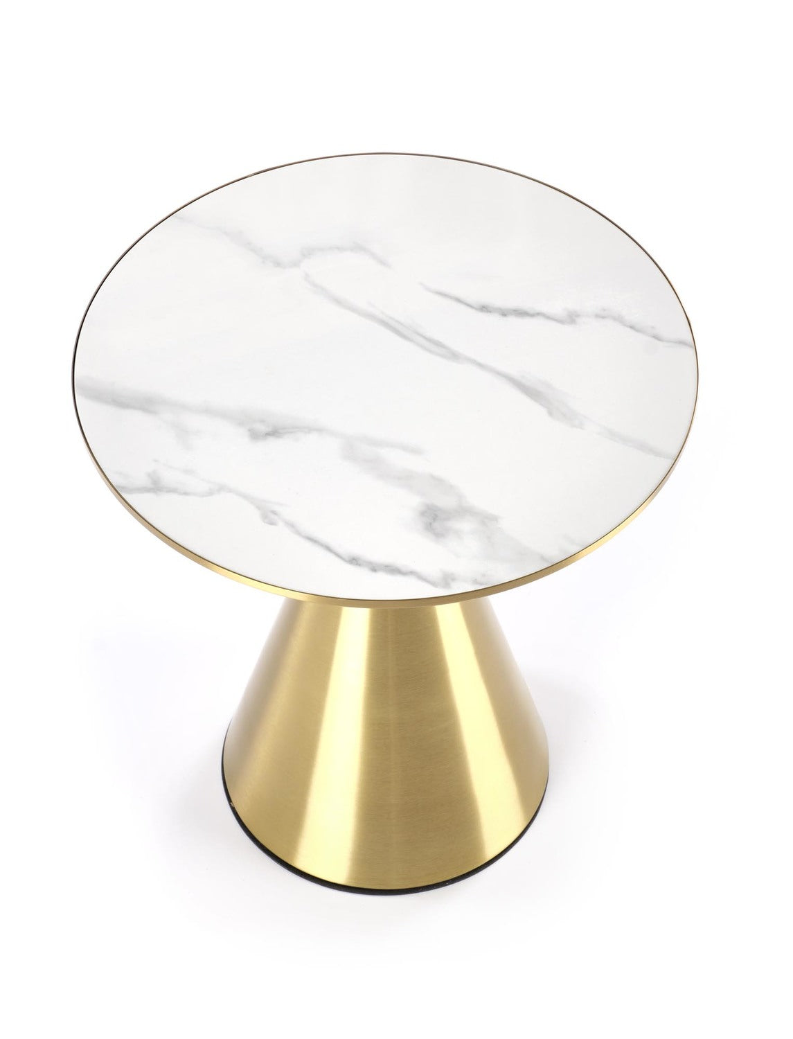 Kafijas galdiņš TR 50/52 cm balts marmors/zelts - N1 Home