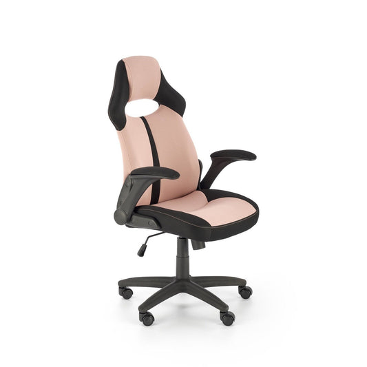 LM grozāmais krēsls 65/60/110-120/48-58 cm  melns/rozā - N1 Home