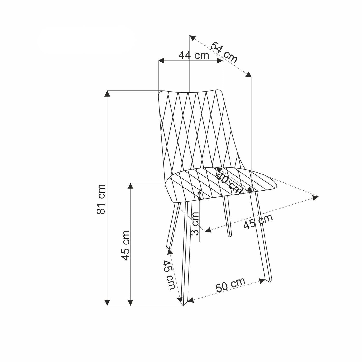 Krēsls Vars 44/58/85/47 cm bēšs - N1 Home