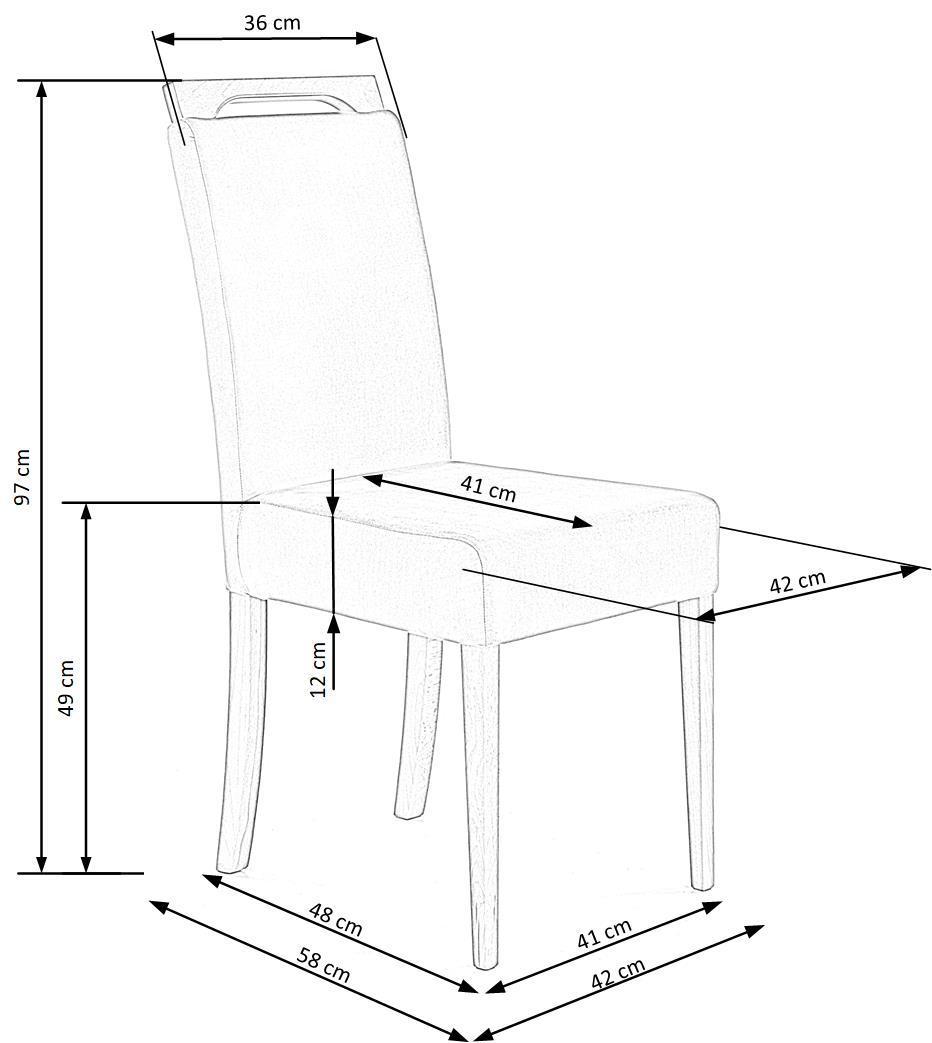 Krēsls Nuk 42/58/97/49 cm jūras zaļš - N1 Home