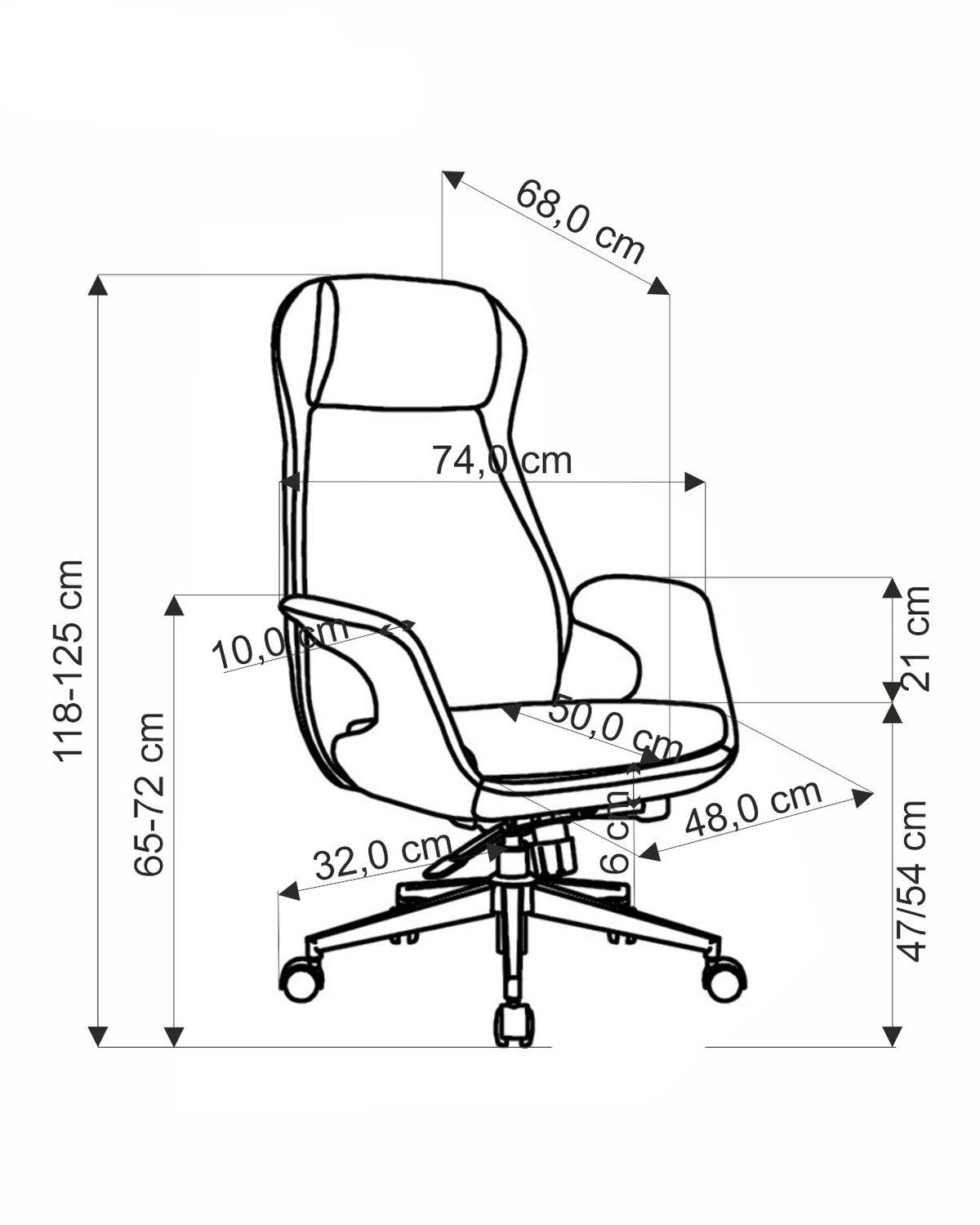 Krēsls Kev  74/68/118-125/47-54 cm gaiši pelēks