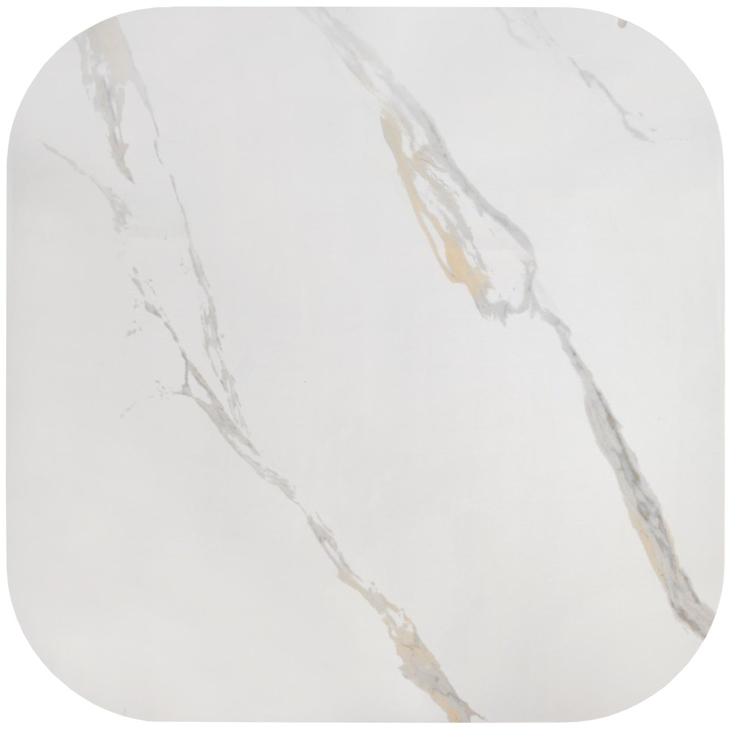 Kafijas galds Bors 80/80/40; 50/50/50 cm balts marmors/melns - N1 Home