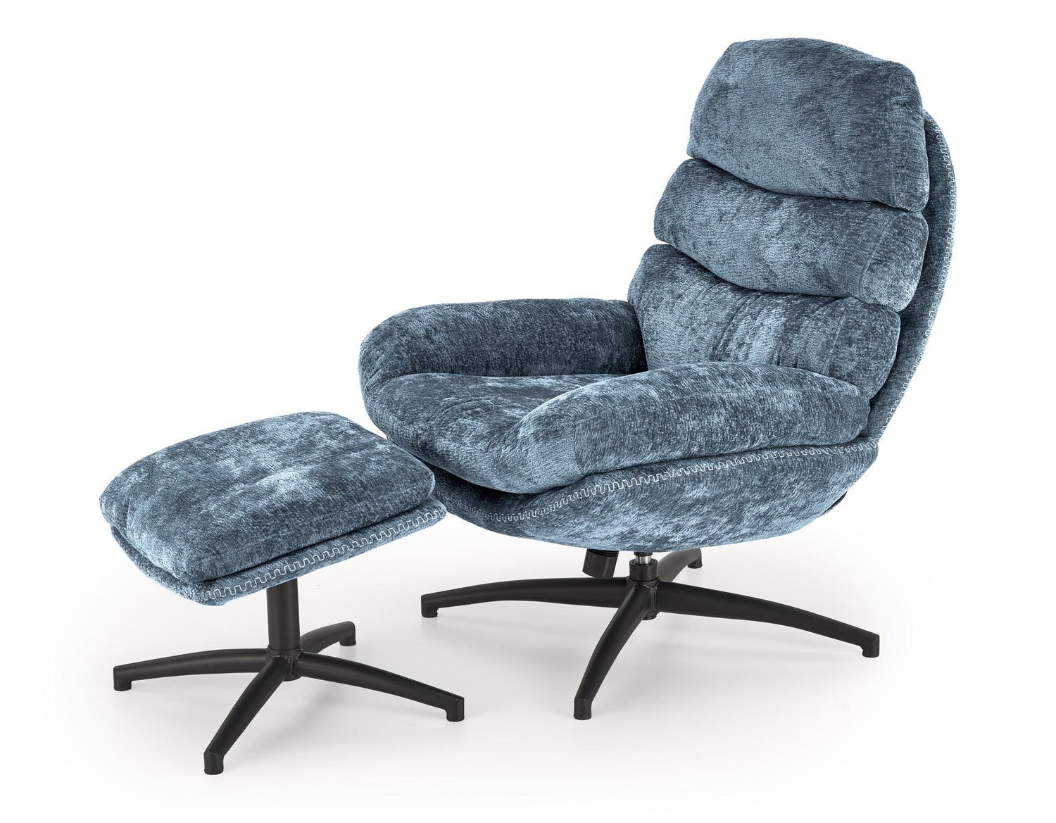 Atzveltnes krēsls Napa 80/90/100/45 cm zils - N1 Home
