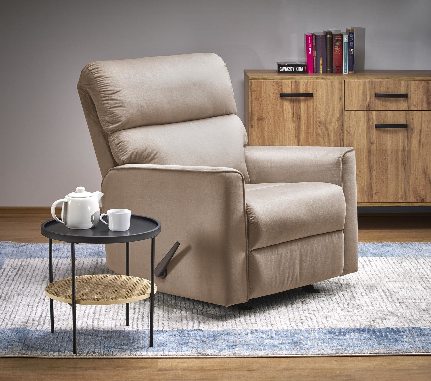 Krēsls Karita 85/100–167/103/50 cm bēšs - N1 Home