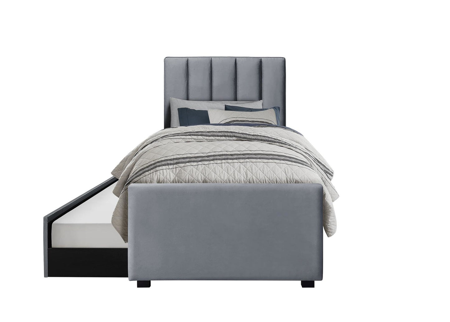 Gulta Ryss 96/221/122 cm pelēks - N1 Home