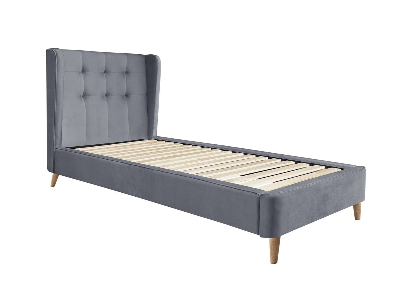 Gulta Esta 102/219/113 cm; 172/219/113 cm pelēks - N1 Home