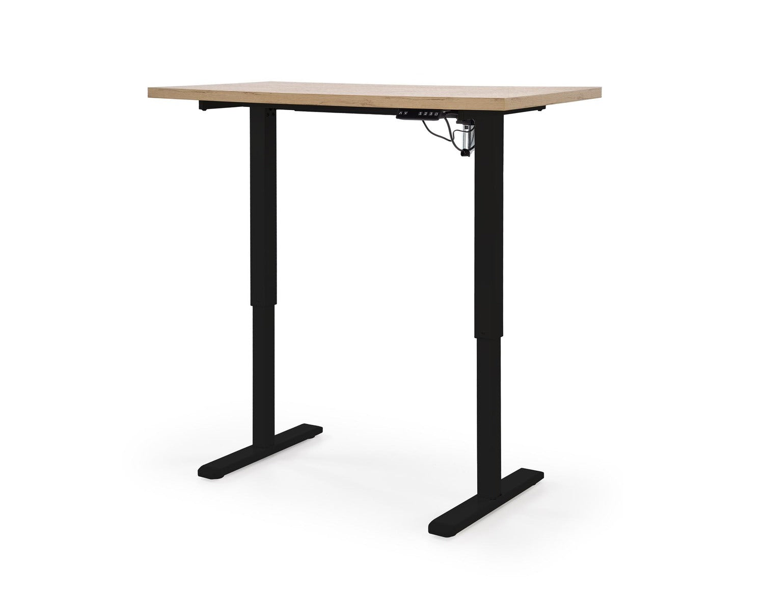 Biroja galds Juras 120/60/75-120 cm artizan ozols/melns - N1 Home