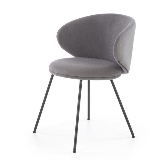 Krēsls Grozi 60/58/77/50 cm pelēks - N1 Home