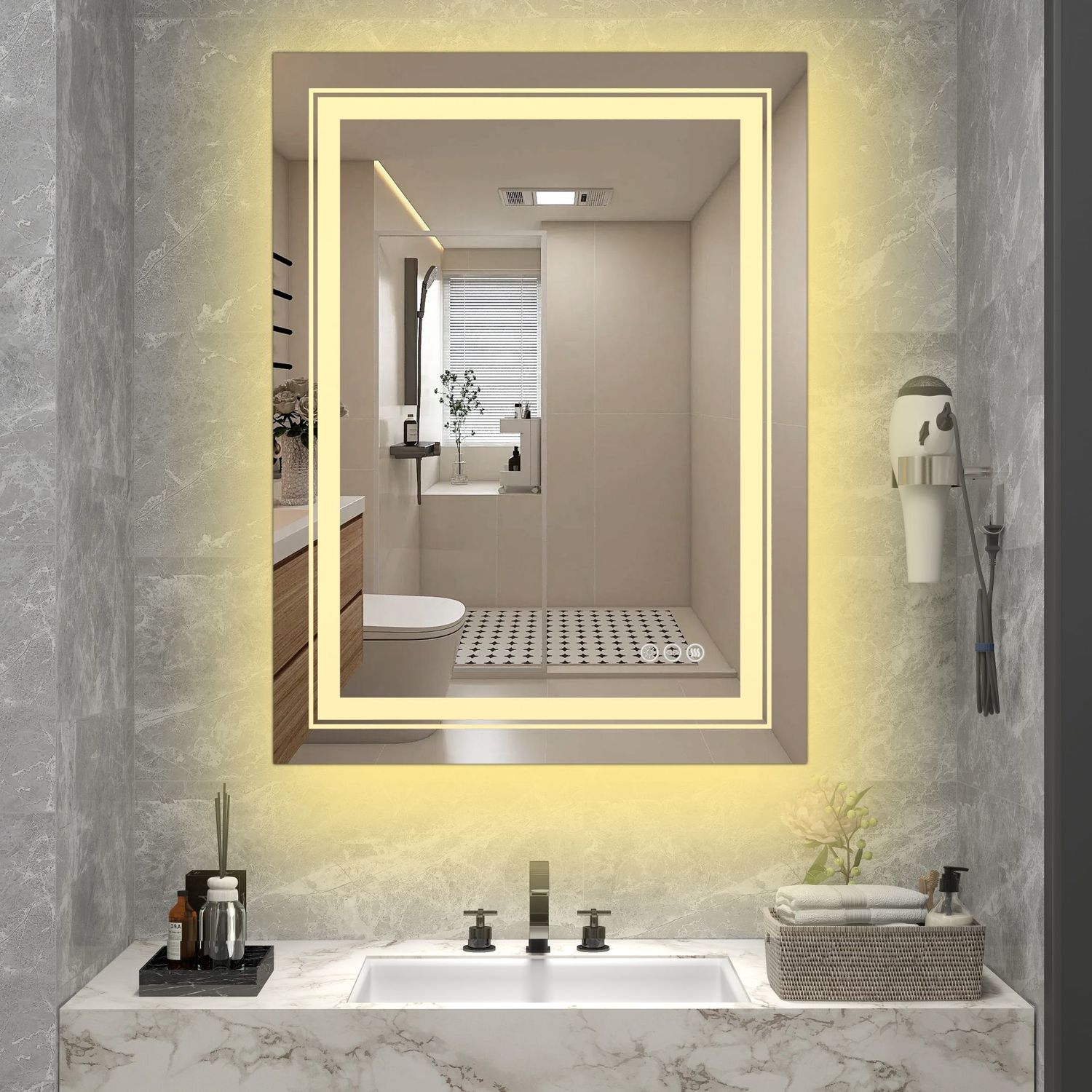 Spogulis Veroja 60/80/3,7 cm - N1 Home