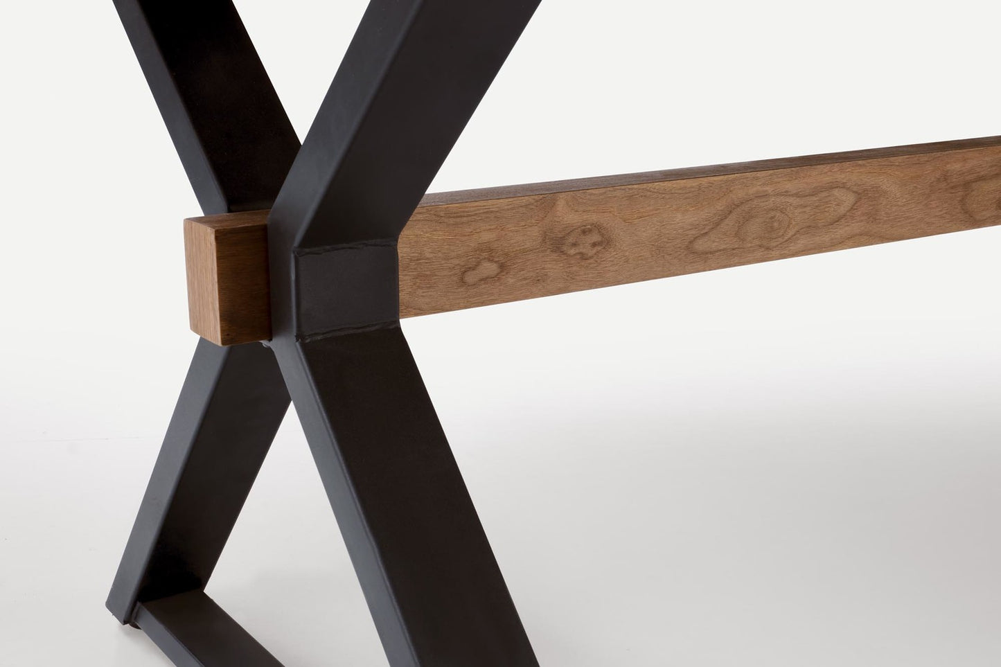 Galds Baros 200/100/75 cm rieksts/melns - N1 Home