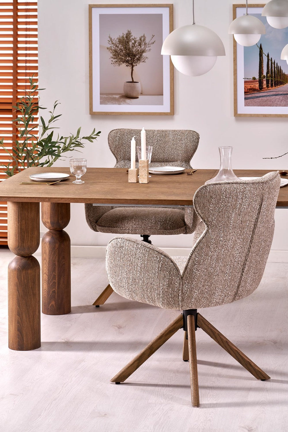 Galds Melta 200/101/76 cm gaišš valrieksts - N1 Home