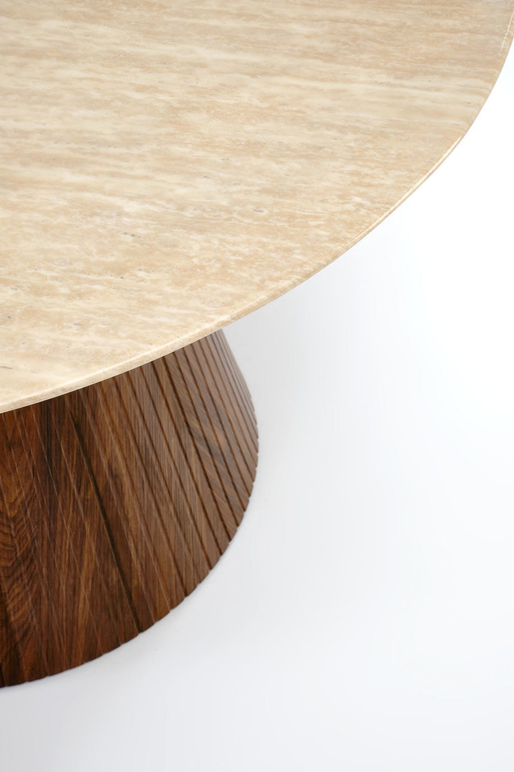 Galds Pires 120/76 cm  travertīns/valrieksts - N1 Home