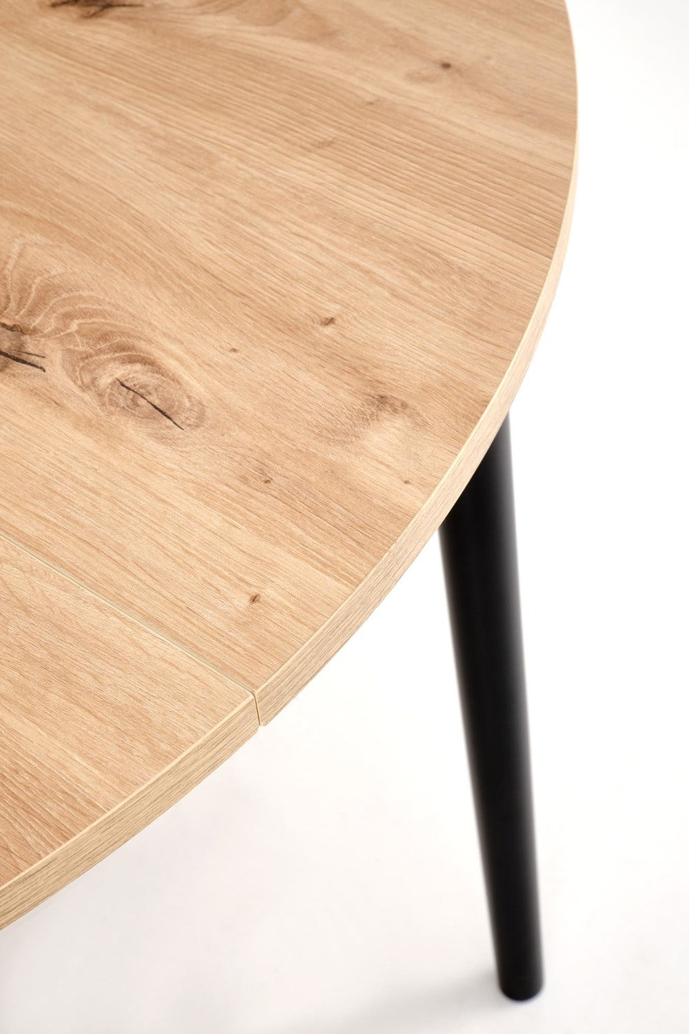 Galds Pivols 102/102/75 cm amatnieciskais ozols/melns - N1 Home