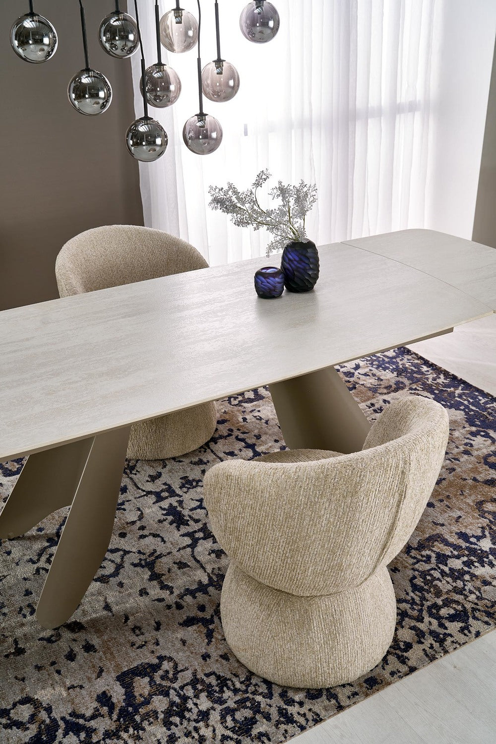 Galds Salih 180/90/76 cm travertīns/kašmirs - N1 Home