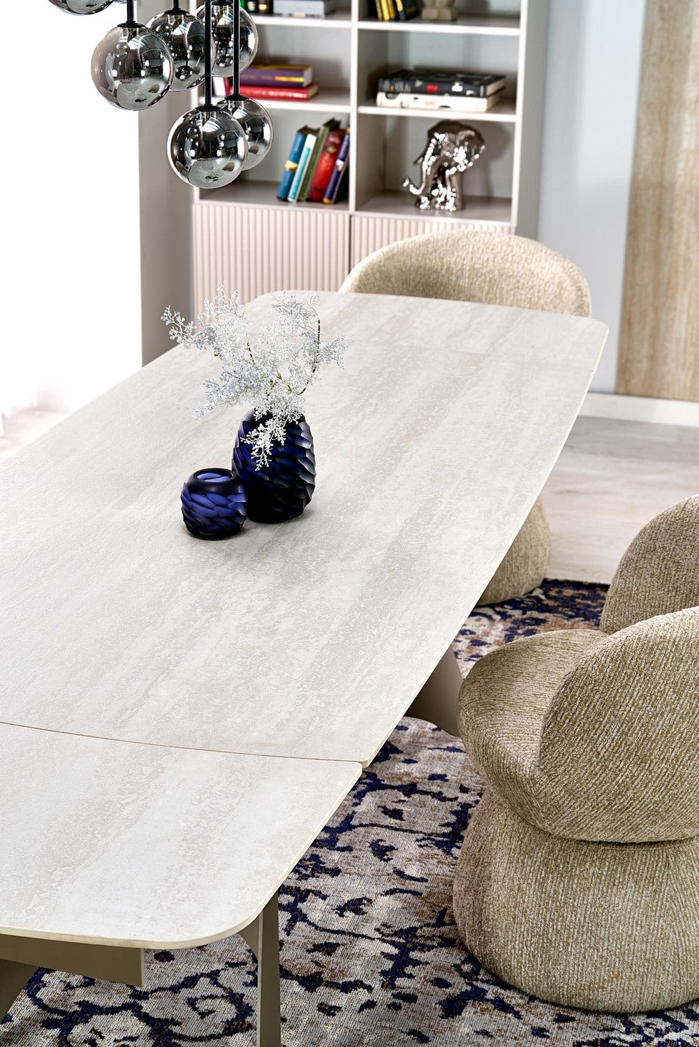 Galds Salih 180/90/76 cm travertīns/kašmirs - N1 Home