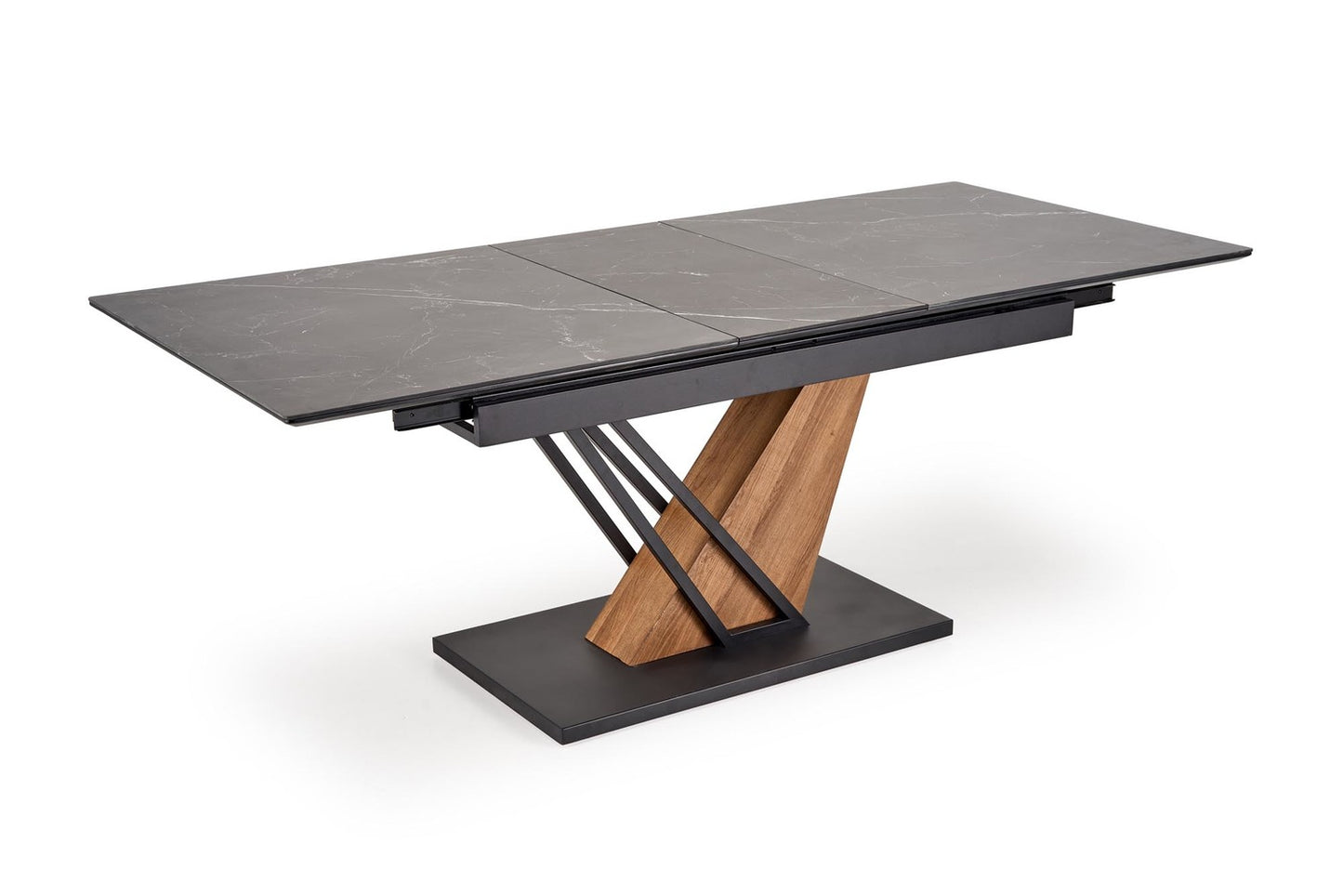 Galds Volans 140/90/67 cm melns marmors/ozols