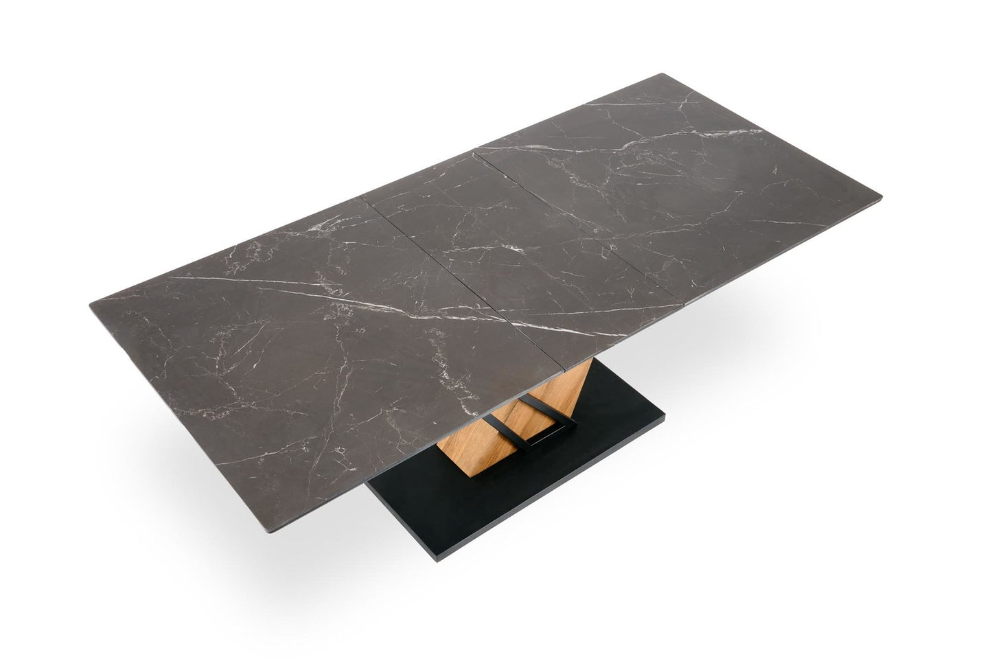 Galds Volans 140/90/67 cm melns marmors/ozols