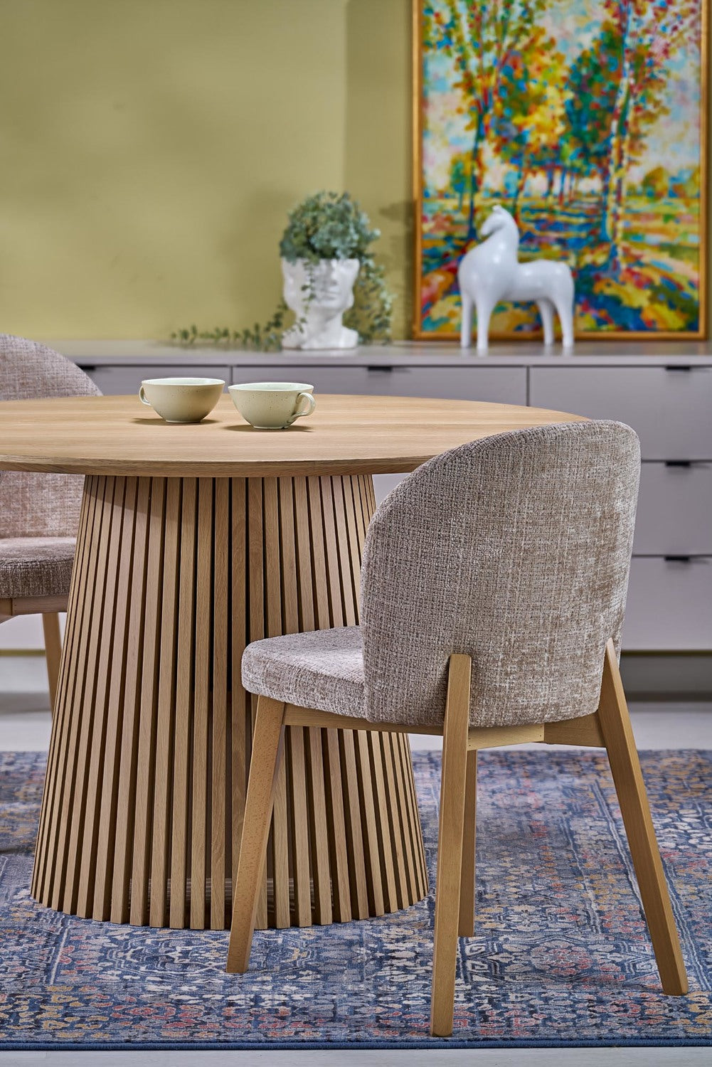 Krēsls Noria 86/48/56/50 cm ozols/bešs - N1 Home