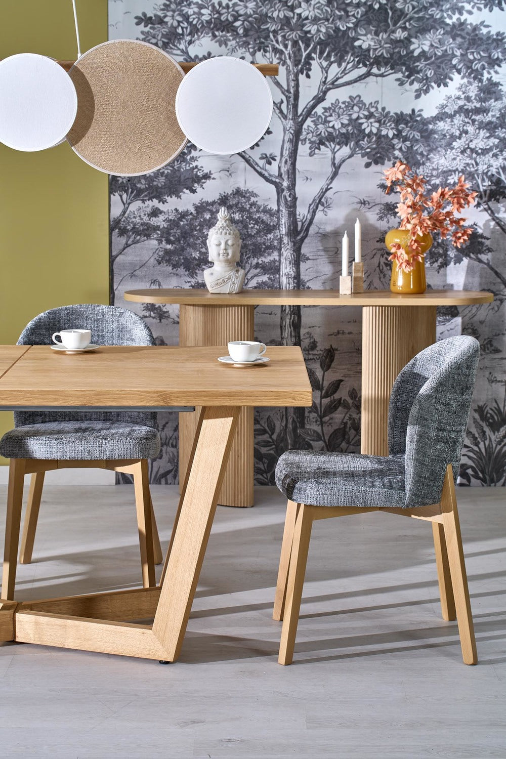 Krēsls Noria 86/48/56/50 cm ozols/pelēks - N1 Home