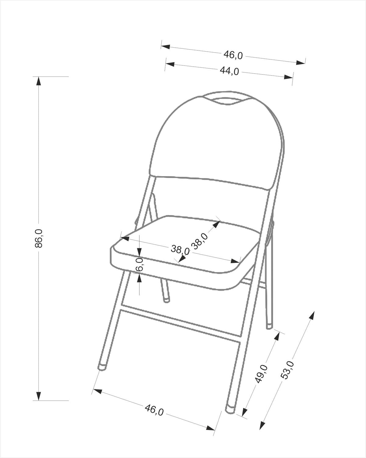 Krēsls Brust 46/53/86/45 cm pelēks/melns - N1 Home