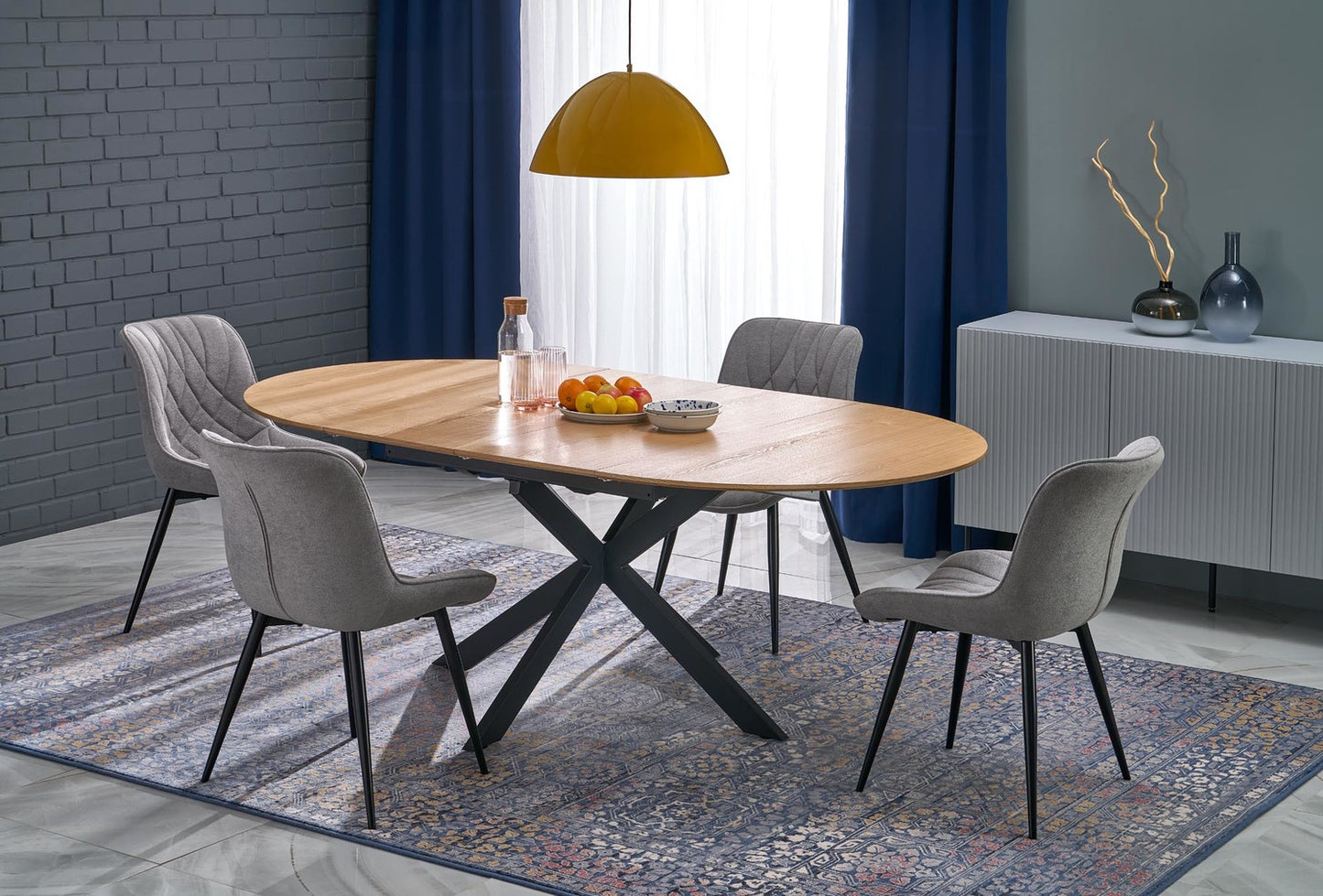 Krēsls Kono 47/63/85/48 cm pelēks - N1 Home